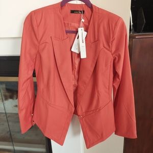 Orange lined blazer